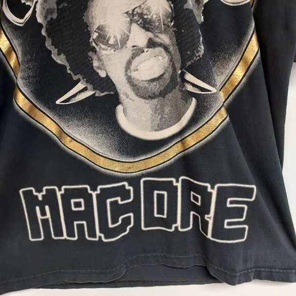 VTG MAC DRE WEST COAST HIP-HOP RAPPER OAKLAND RAIDERS T-SHIRT RARE 1 OF A KIND👀 - Picture 3 of 11